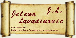 Jelena Lavadinović vizit kartica